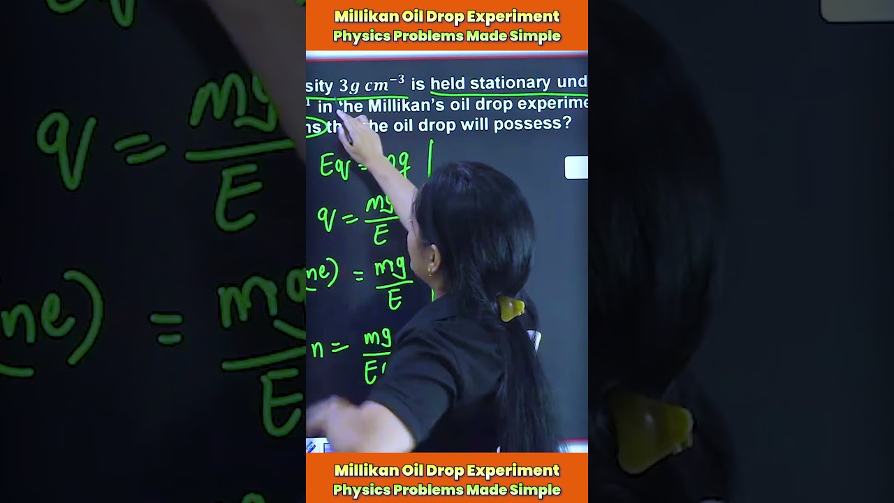 Millikan Oil Drop Experiment Explained in Easy Telugu | Physics Problems Made Simple
