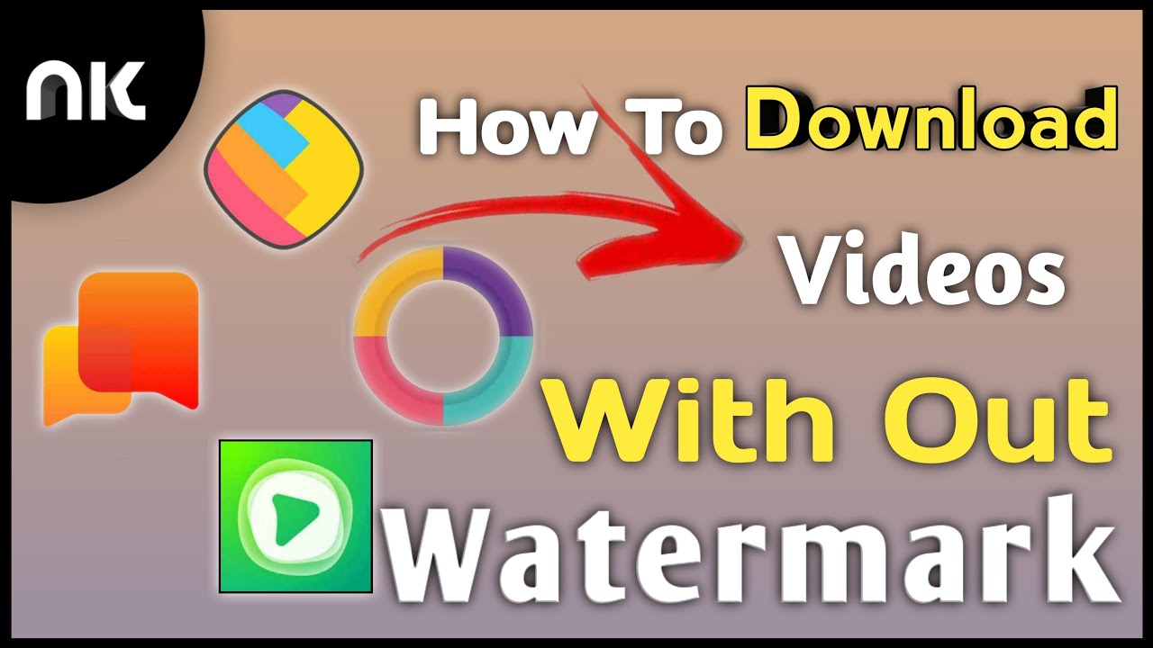 #removewatermark #statusvideos How to remove watermark in sharechat | Nk creations