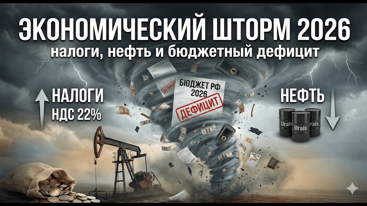 Экономический шторм 2026: налоги, нефть и бюджетный дефицит