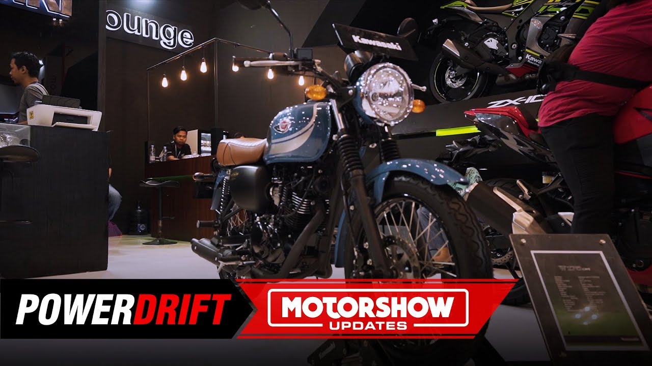 Kawasaki W175 Cafe : Reminds Us Of A Two Stroke : GIIAS 2019 : PowerDrift
