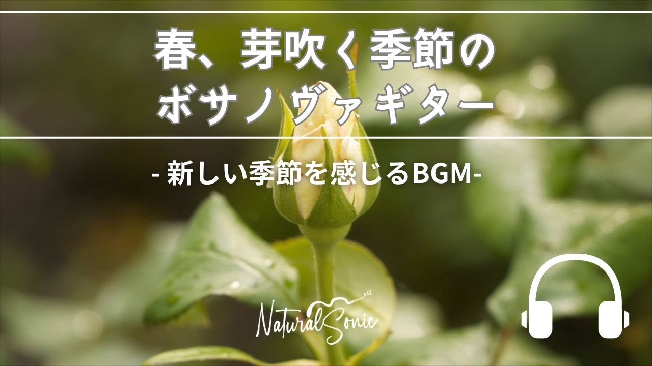 Natural Sonic「春、芽吹の季節のボサノヴァギター」- 新しい季節を感じるBGM -