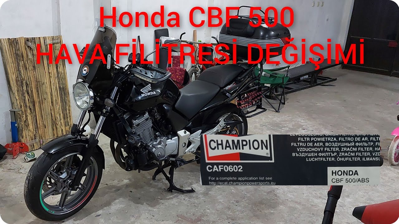 HONDA CBF 500 hava filtresi değişimi  nasıl yapılır ? (How to change cbf 500 air filter?)