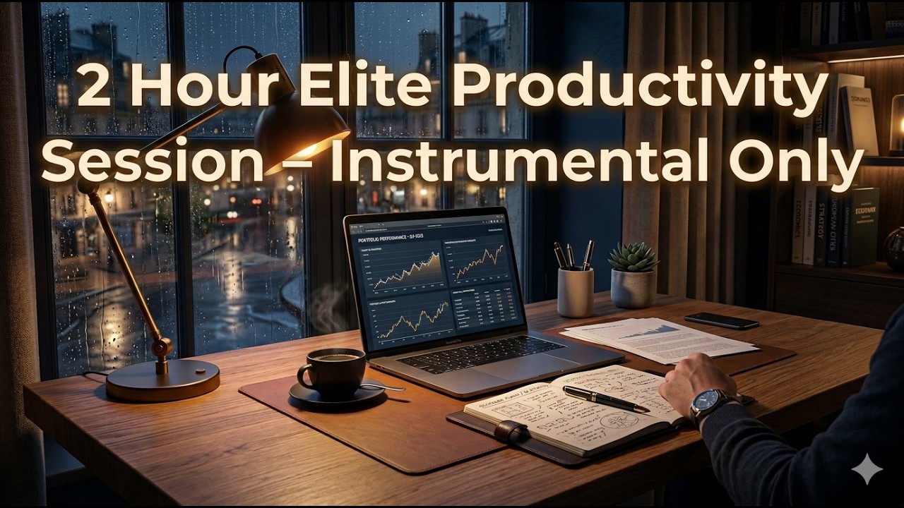 Elite Productivity Session – 2 Hour Deep Focus Instrumental Music for Work, Study, Coding & Writing