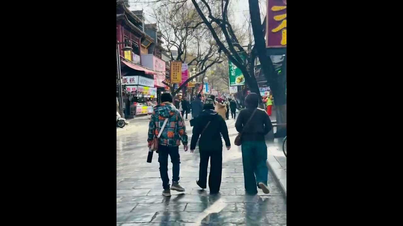Walking with friend, China