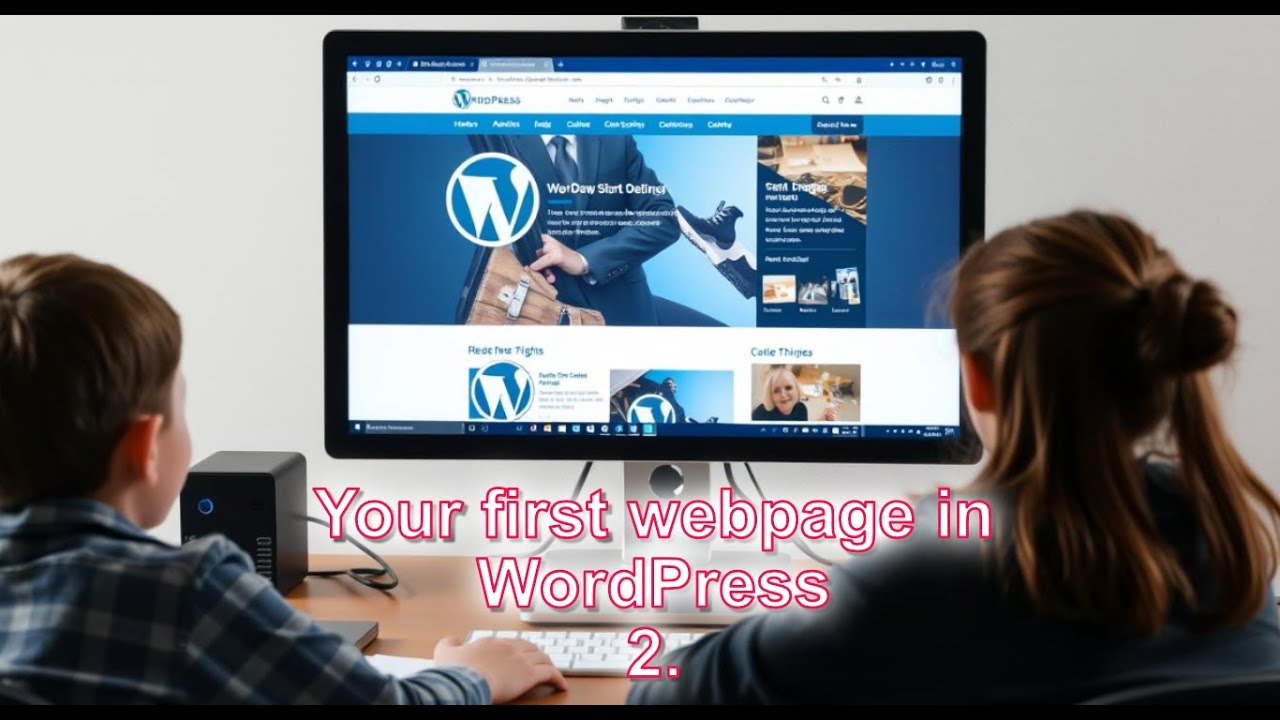 Your first webpage in Wordpress #wordpress #webdesign #website #homepage #cms