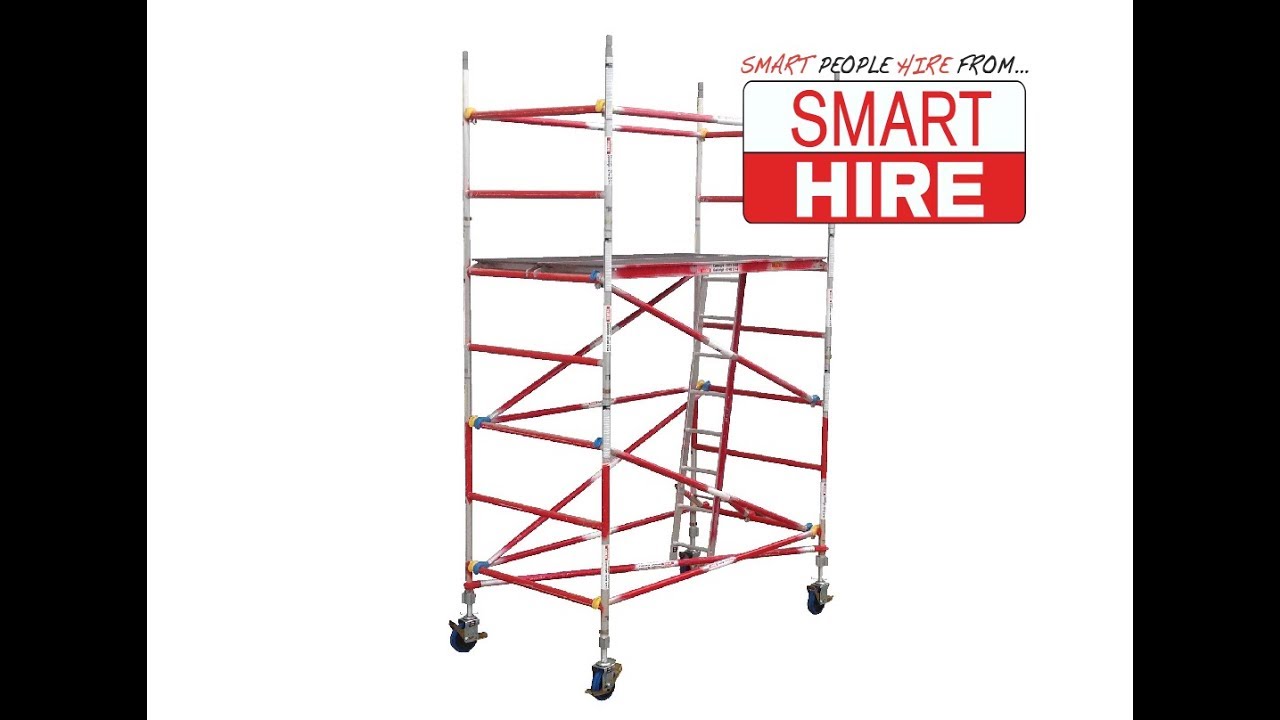 How to erect a mobile scaffold