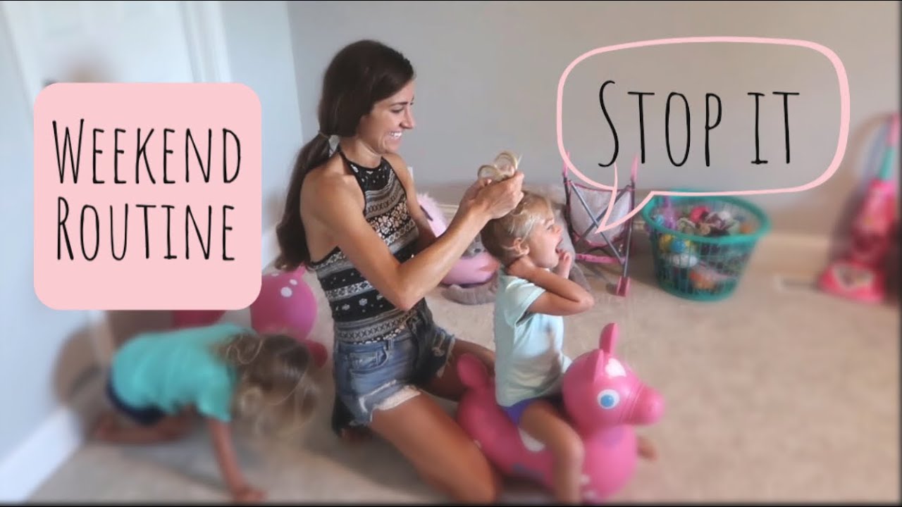 WEEKEND FAMILY MORNING ROUTINE I TWIN TODDLERS + BABY I SUMMER 2018