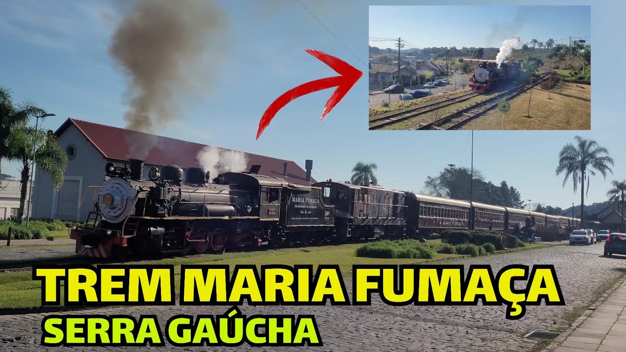 🚂🚃TREM MARIA FUMAÇA - BENTO GONÇALVES/CARLOS BARBOSA RS.