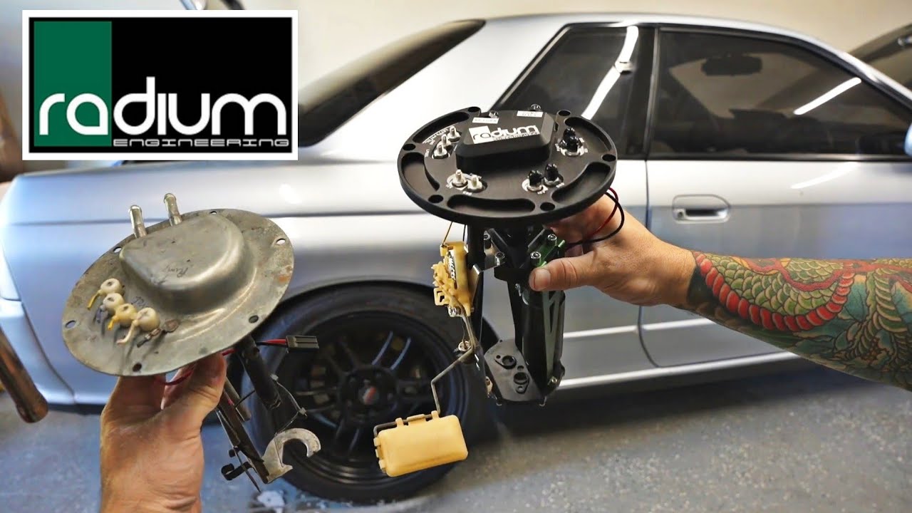 Installing Radium Engineering Fuel Pump Hanger Nissan R32 / 240sx