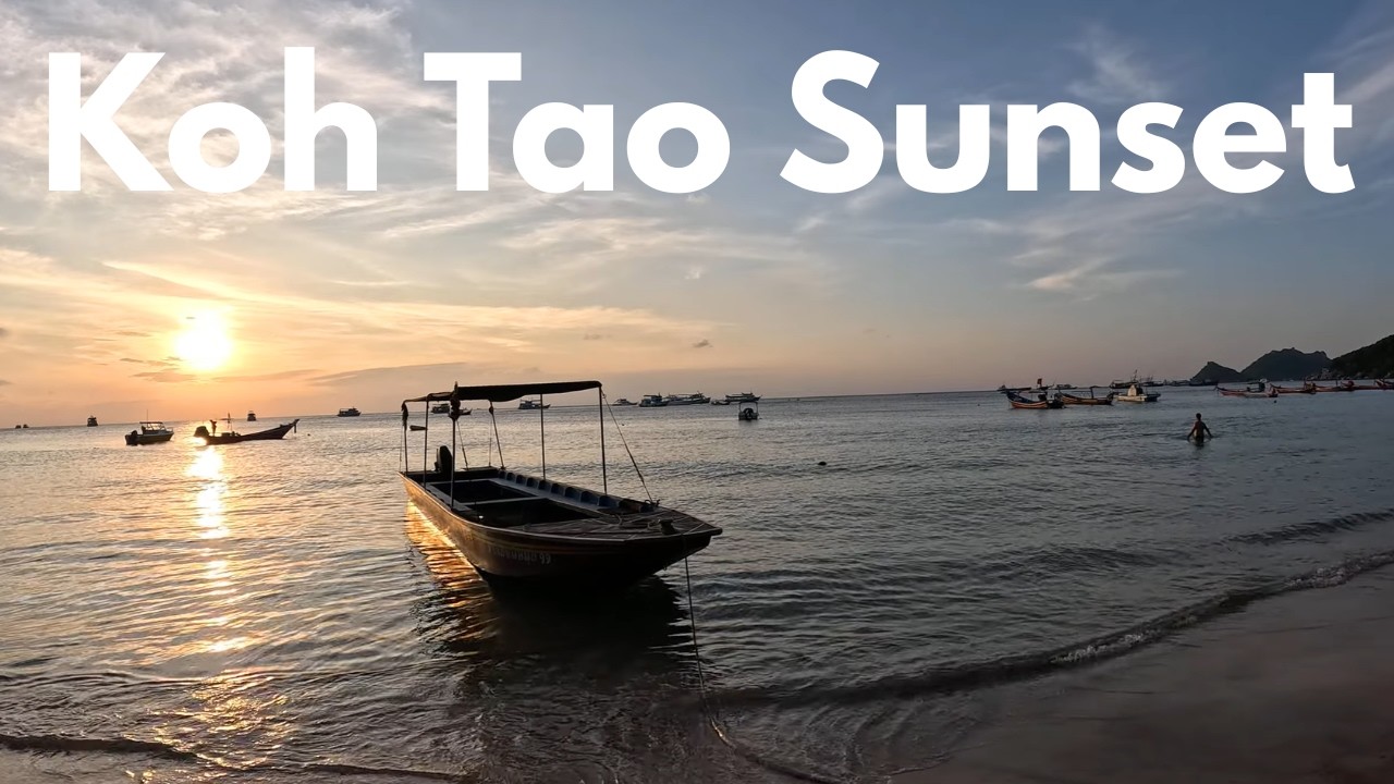 Sairee Beach Vibes | Koh Tao's Social Beach Life (4K)