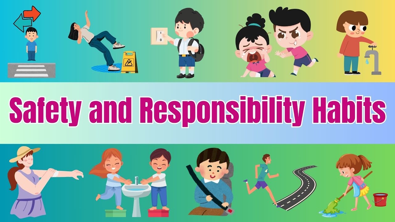 Safety and Responsibility Habits for Kids | Essential Life Lessons | Kids Lesson | Tiny Tutors TV
