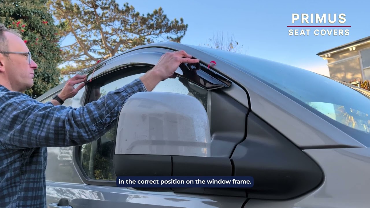 How to fit the Primus Stick on Wind Deflectors to the Ford Transit Custom Vab