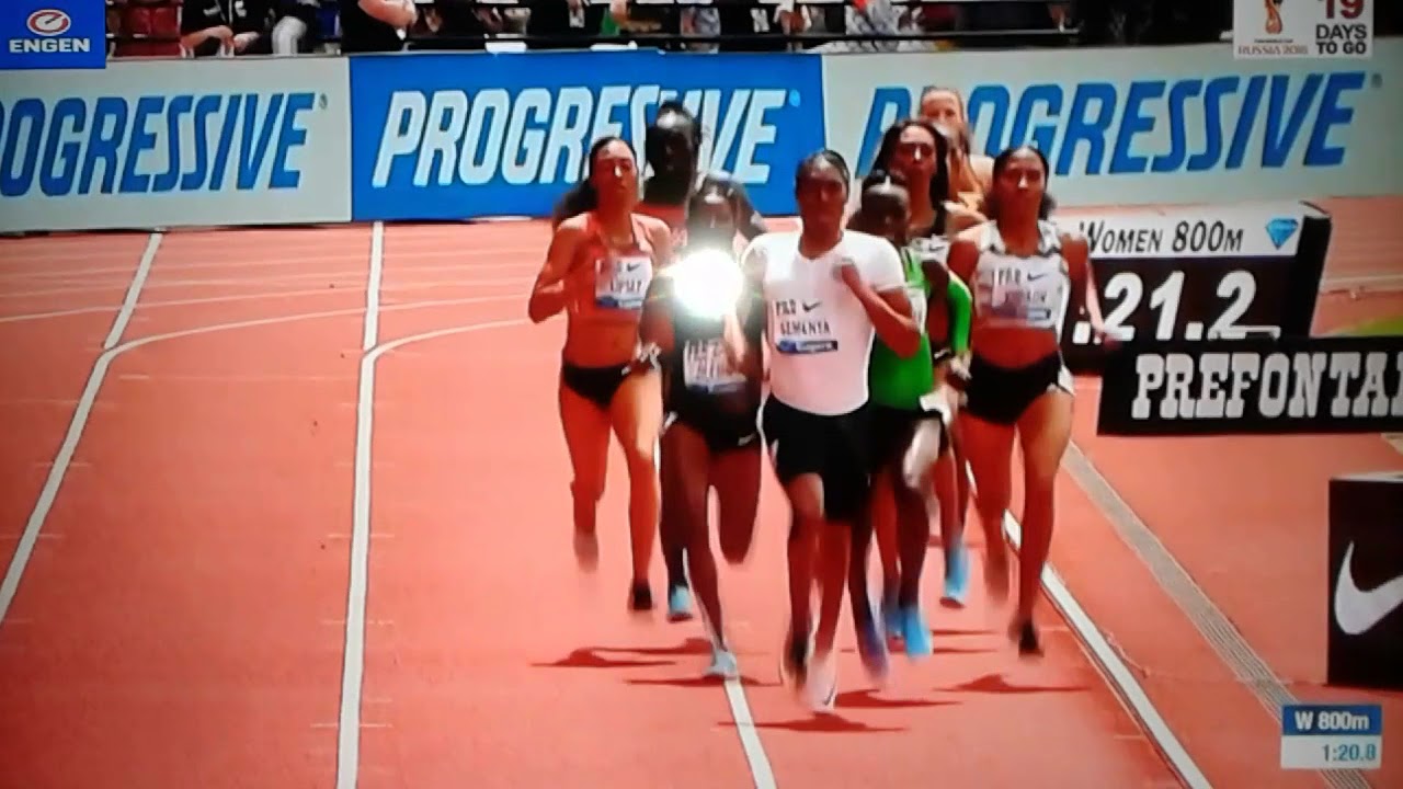 Caster Semenya 800m race at Euge Diamond League 2018