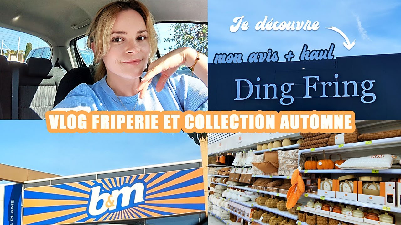 VLOG JE D&Eacute;COUVRE DING FRING et LA COLLECTION AUTOMNE de B&M (COME SHOPPING WITH ME) | JUSTINE DUERRE