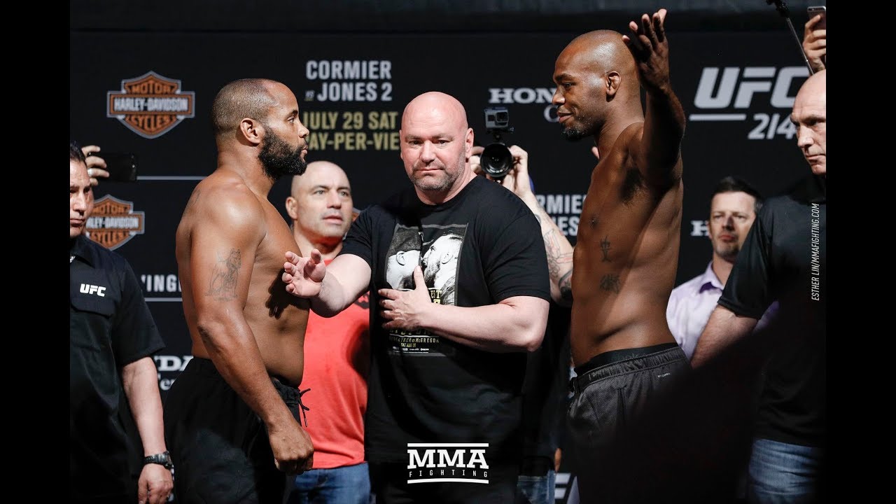 UFC 214: Daniel Cormier vs. Jon Jones 2 Staredown - MMA Fighting