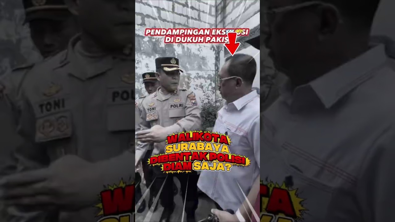 Walikota Surabaya dibentak polisi diam saja? #shorts