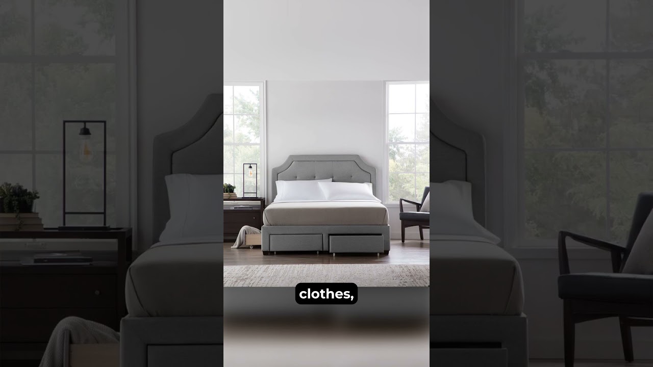 Malouf Watson Platform Bed Base | Modern Design, Sturdy Support & Easy Assembly