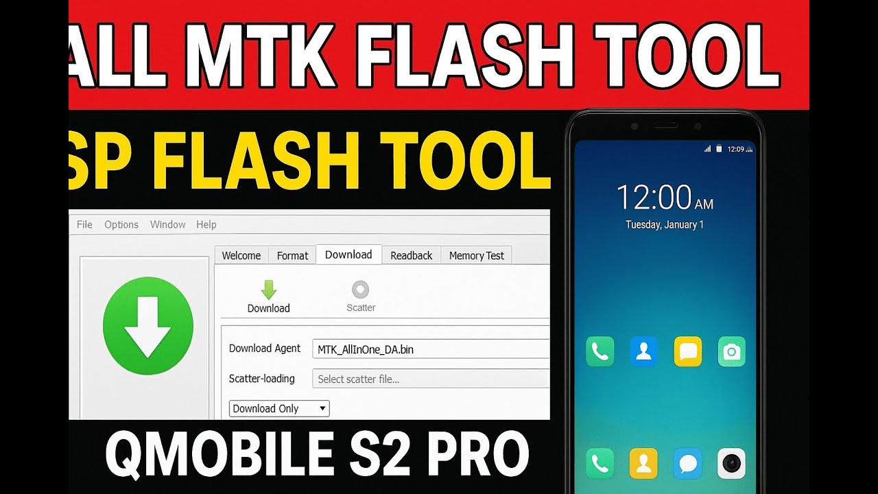 All MTK Flash Tools + SP Flash Tool | QMobile S2 Pro Flashing Guide [FREE] - NO BOX