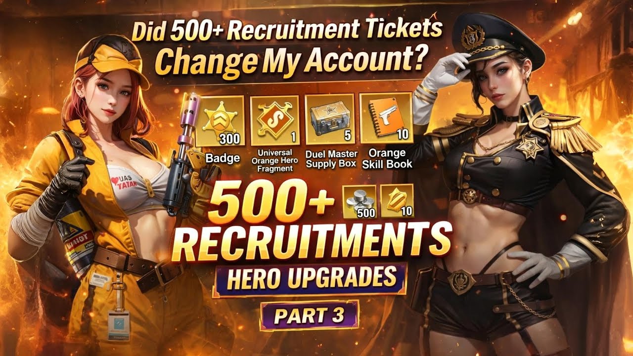 Did 500+ Recruitment Tickets Change My Account? | 100M Part 3 - Hero Initiative Day