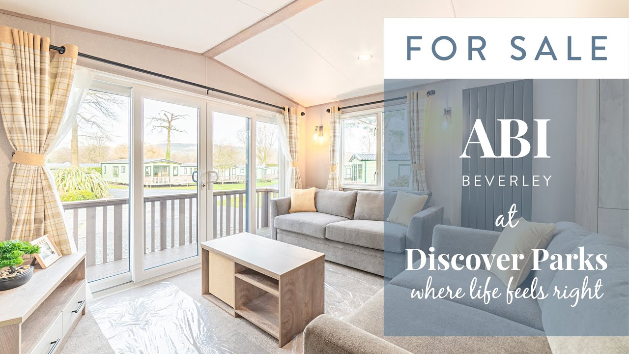 On a blue-sky day, this could be a winner! ABI Beverley holiday home for sale at Discover Parks.