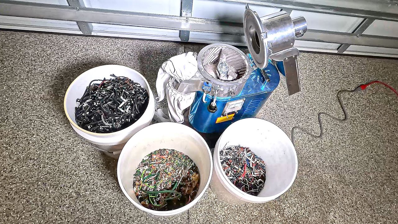 Pulverizing Shredded Copper Wires using Hammer Mill for Copper Recovery Experiment. Part 2 of 3.