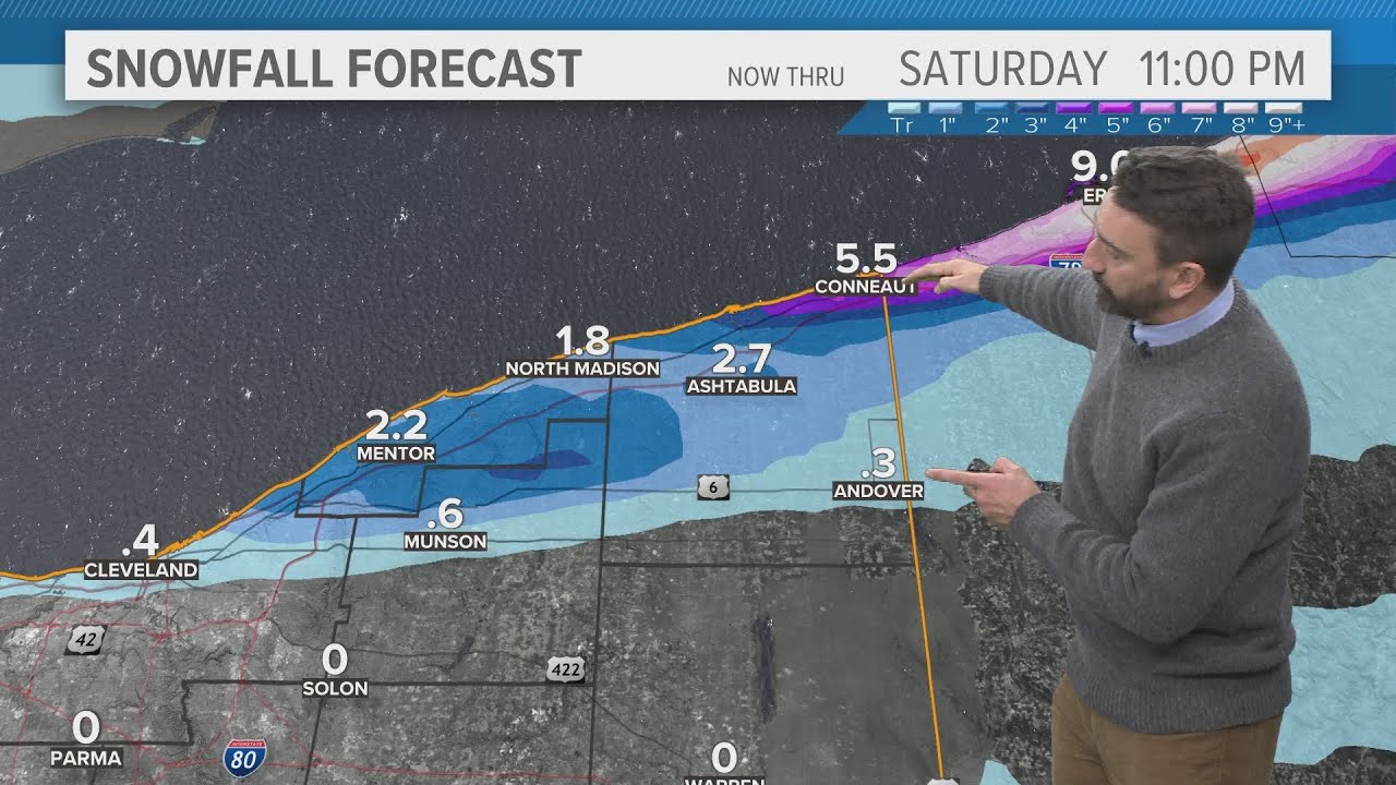 Thursday's extended Cleveland weather forecast: Very cold with lake-effect snow in areas east
