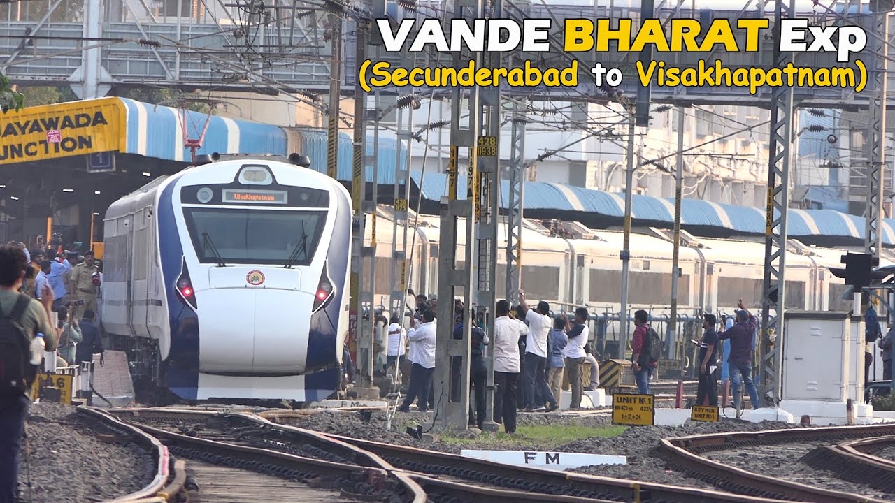 VANDE BHARAT Express | Secunderabad to Visakhapatnam | Inaugural Special Train |  Train - 18 | I R