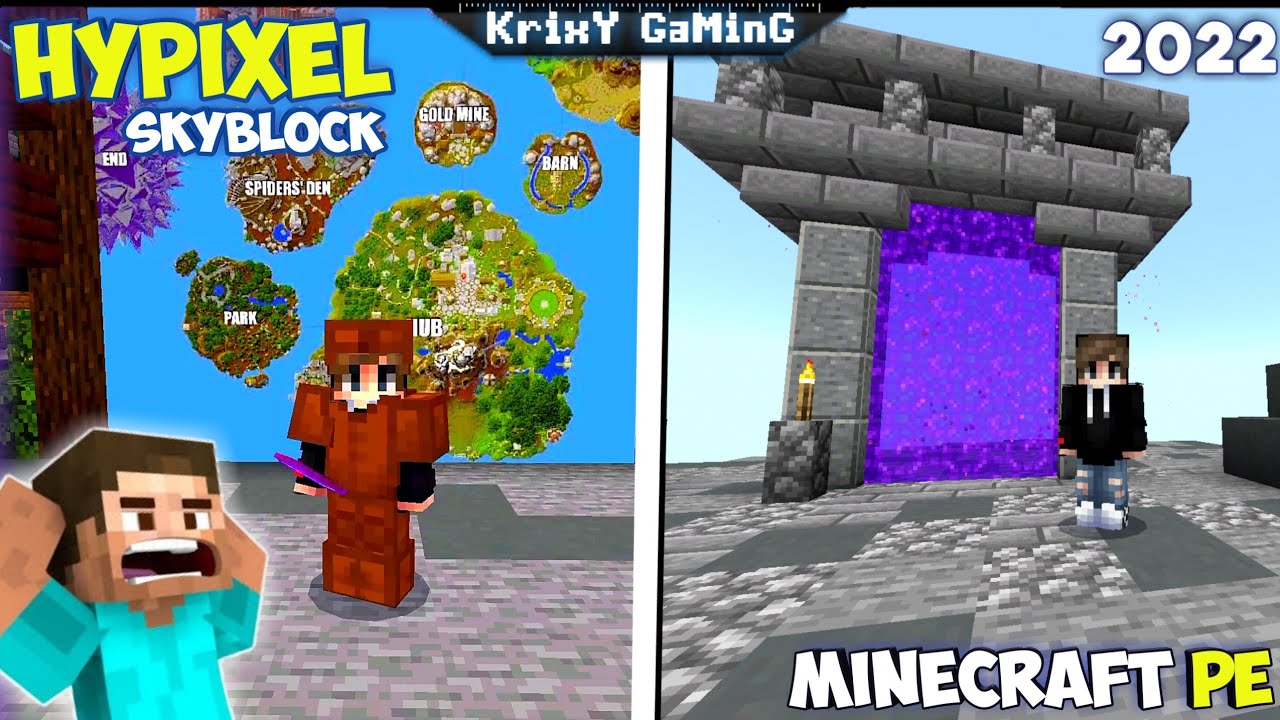 HOW TO PLAY HYPIXEL SKYBLOCK ON MINECRAFT PE | HYPIXEL SKYBLOCK IN MCPE 1.18+ | 2022!