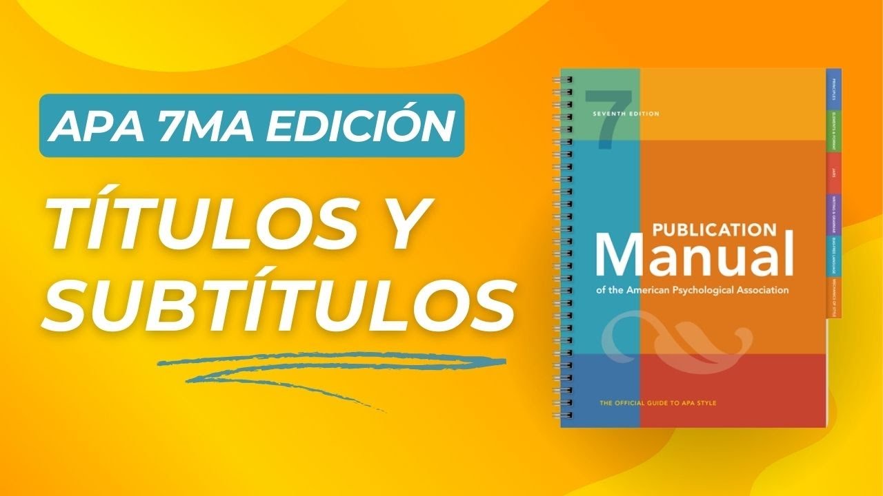 Títulos y Subtítulos en APA 7ma. Edición. Como crearlos en Word