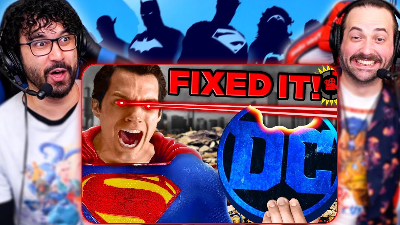 Film Theory: Dear DC, I Fixed Your Universe… AGAIN! REACTION!! (James Gunn DC Universe)