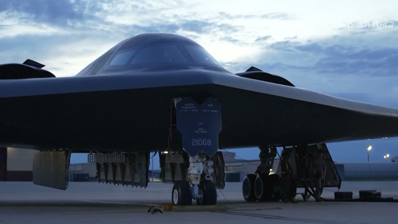 See B-2 stealth bombers file footage as President Donald Trump reportedly sends 2 aircraft to Guam