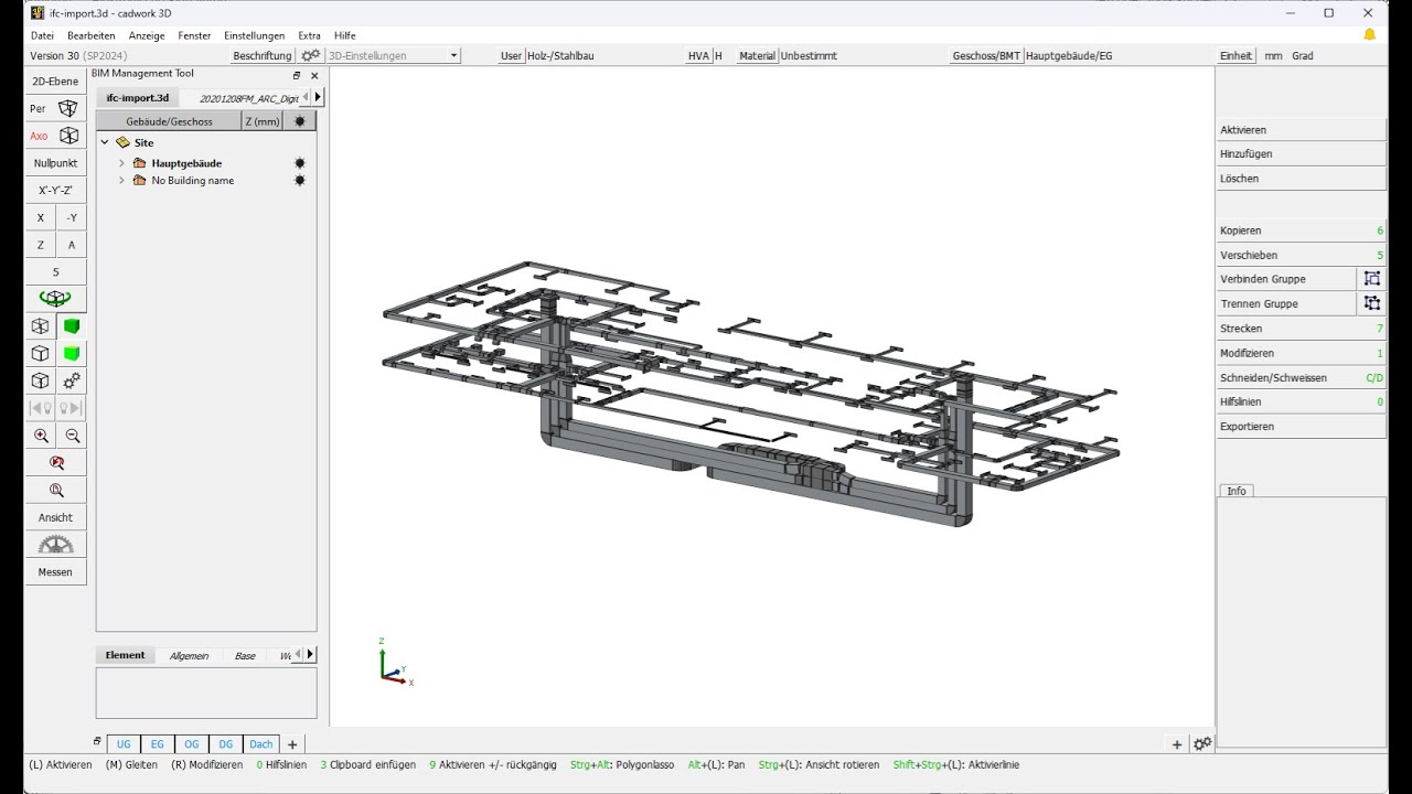 cadwork 3d SP2024 IFC