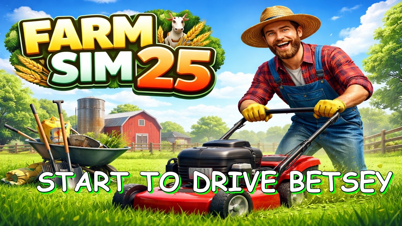 FARM SIM 25 Co-op,  RIDING BETSY FOR THE FIRST TIME