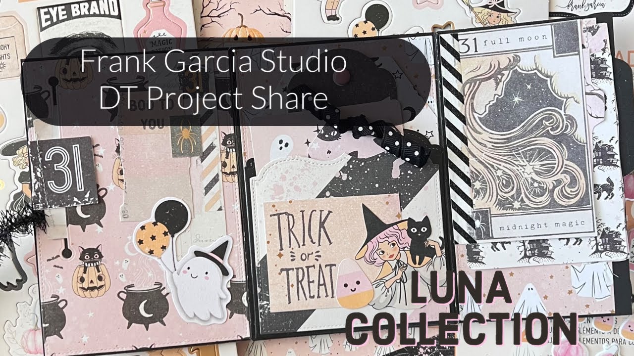 Halloween File Folder Mini Album feat. ​@frankgarciastudiostore Luna Collection