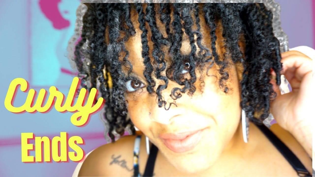 HOW I KEEP MY STARTER LOC ENDS CURLY
