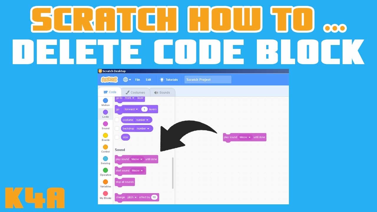 Scratch How To Delete Code Block