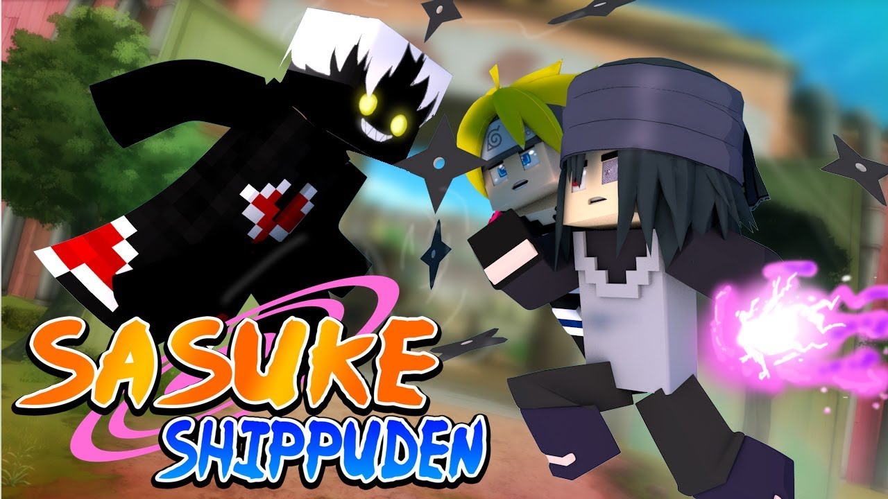 Minecraft - SASUKE SHIPPUDEN - AKATSUKI SECRETA DO ZETSU NEGRO VS SASUKE UCHIHA ! 30