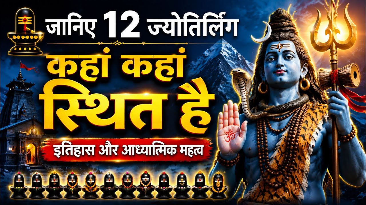 12 ज्योतिर्लिंग कहां कहां स्थित है, इतिहास और आध्यात्मिक महत्व। 12 jyotirling, history #shiv 