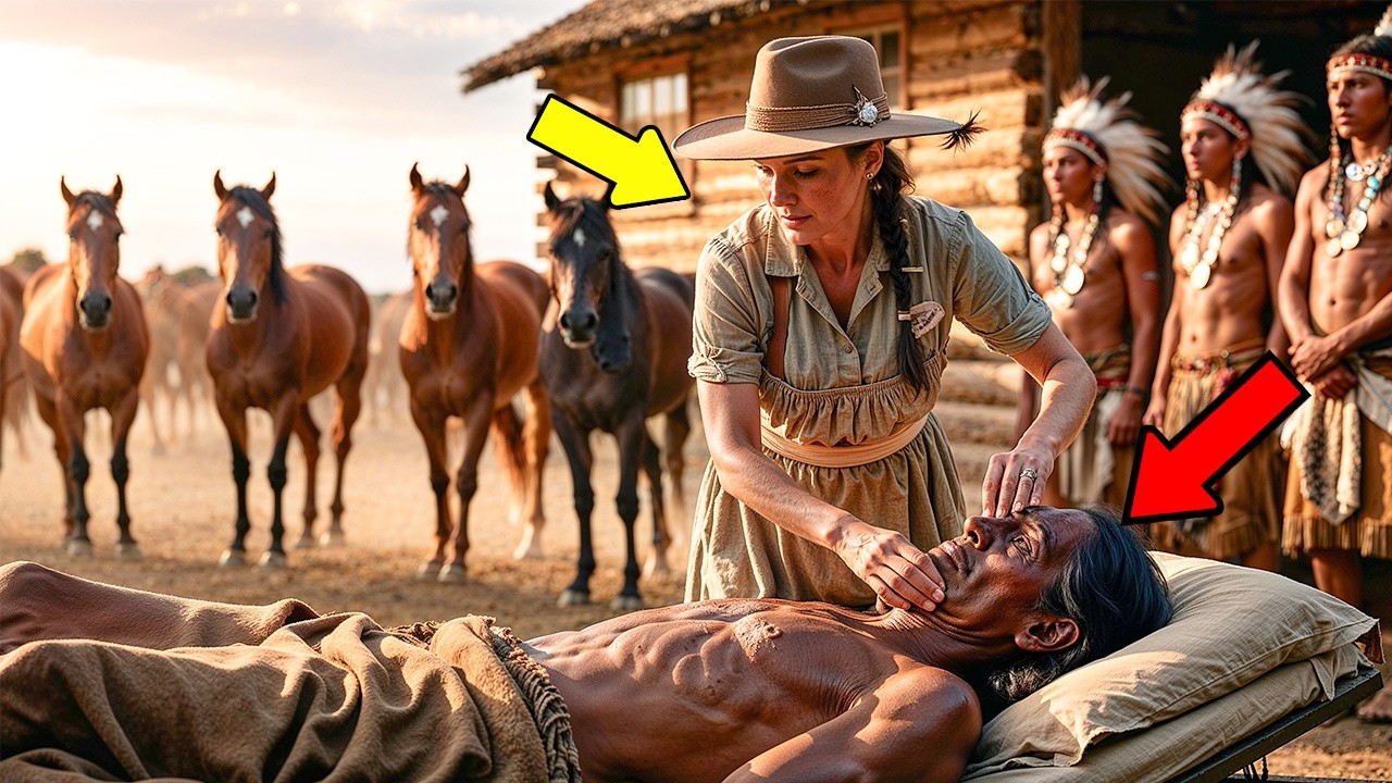 Frontier Nurse Saved Dying Apache Chief — At Dawn, 50 Mustangs Surrounded Her Cabin With His Tribe