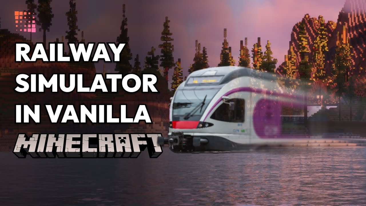 Realistic Train Simulator in Vanilla Minecraft (TECHNICAL DEMO FINISHED)