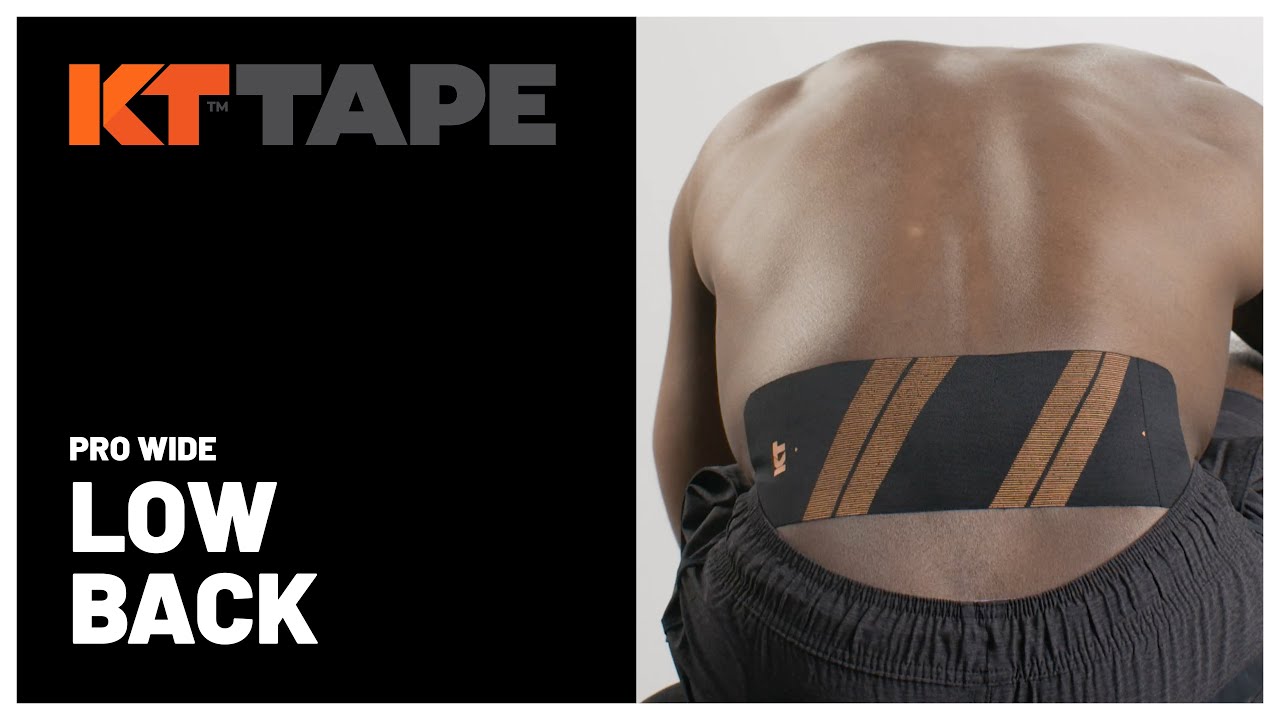KT Tape: Lower Back Pain Relief with Pro Wide | Long-Lasting Back Support