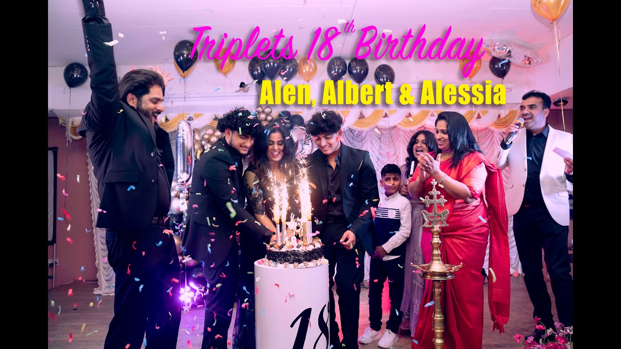 Birthday Highlights of Triplets Alen Albert Alessia