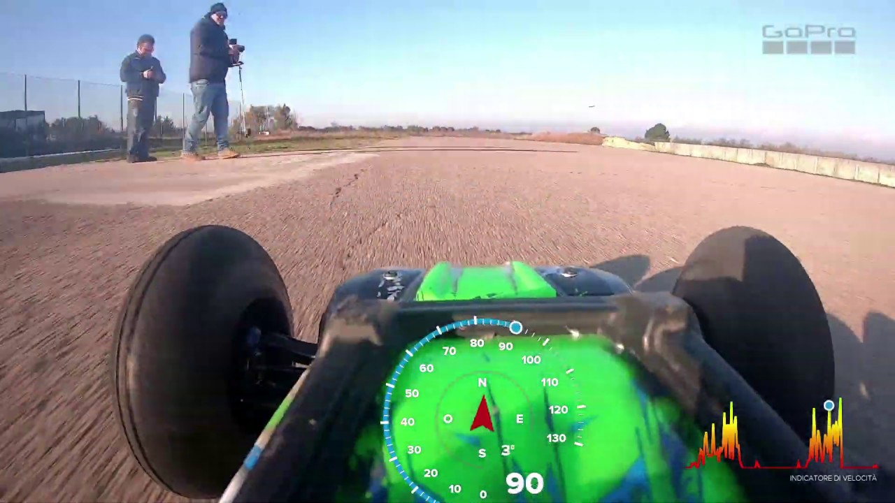 Speed Test E-Revo Erevo  2 Traxxas 112 Km/h  RC Pro-Line Road Rage 3.8 Pollici Cerchi 17 mm