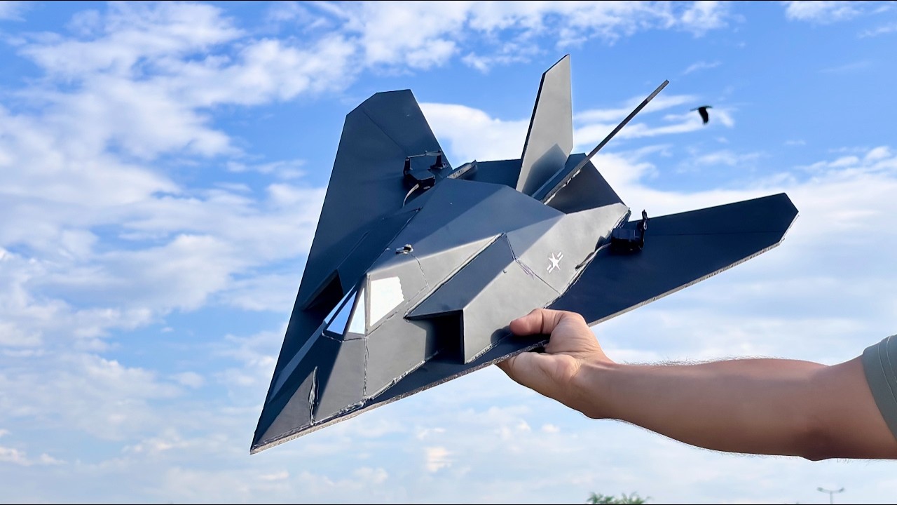 How to make F-117 Nighthawk RC Airplane | Step by Step