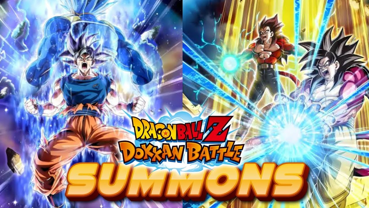 CHEGOU A HORA! SUMMONS GOKU UI + VEGETA EVO, VEGETA SSJ4 + GOKU SSJ4 | DRAGON BALL Z DOKKAN BATTLE