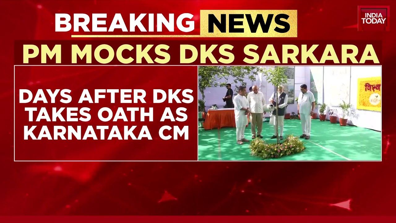 PM Modi Mocks Karnataka CM Change; Slams Cong Over 'Anarchy' and 'Misgovernance' | DK Shivakumar