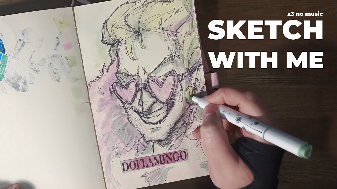 Sketch with me (x3 no music)