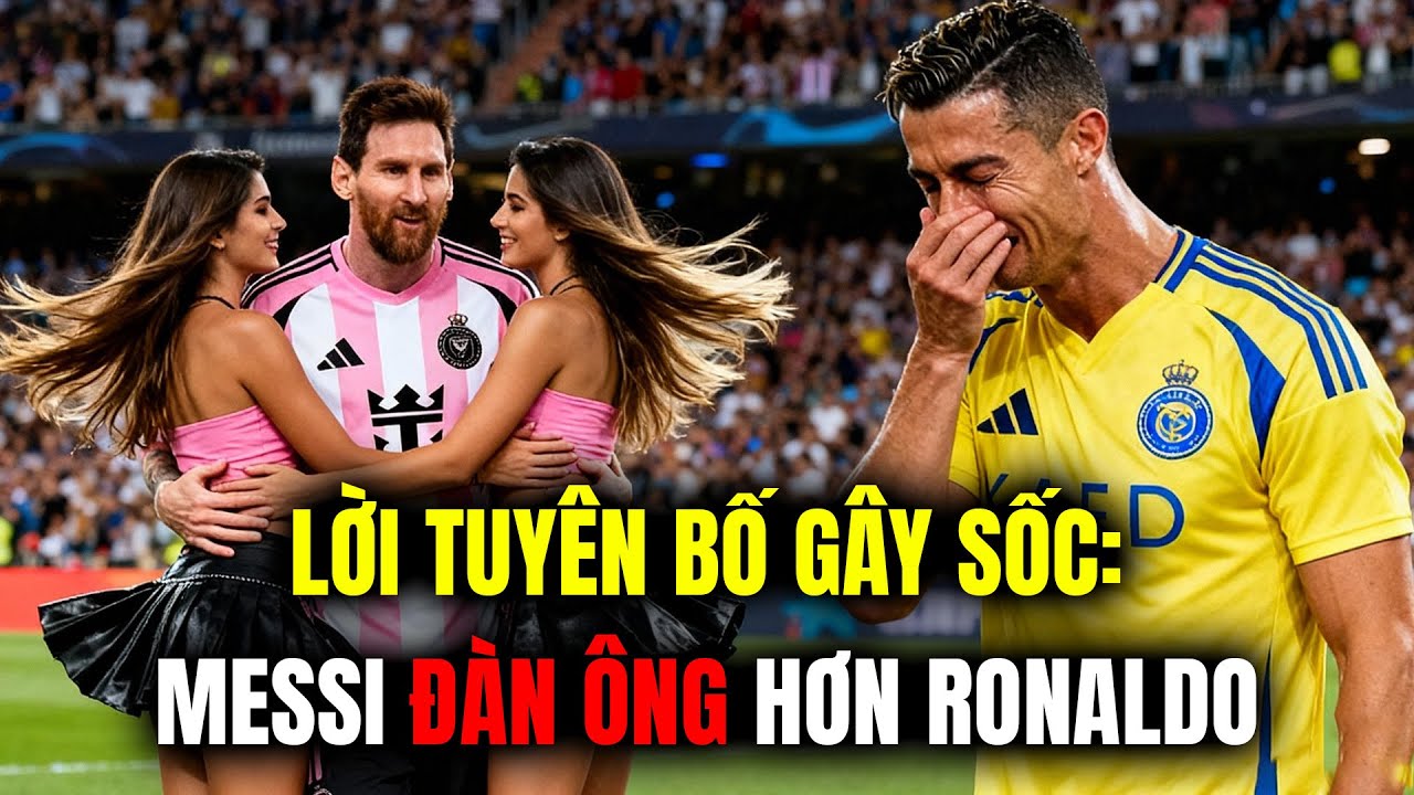 LỜI TUYÊN BỐ GÂY SỐC: MESSI ĐÀN ÔNG HƠN RONALDO CỦA SAO BÓNG ĐÁ