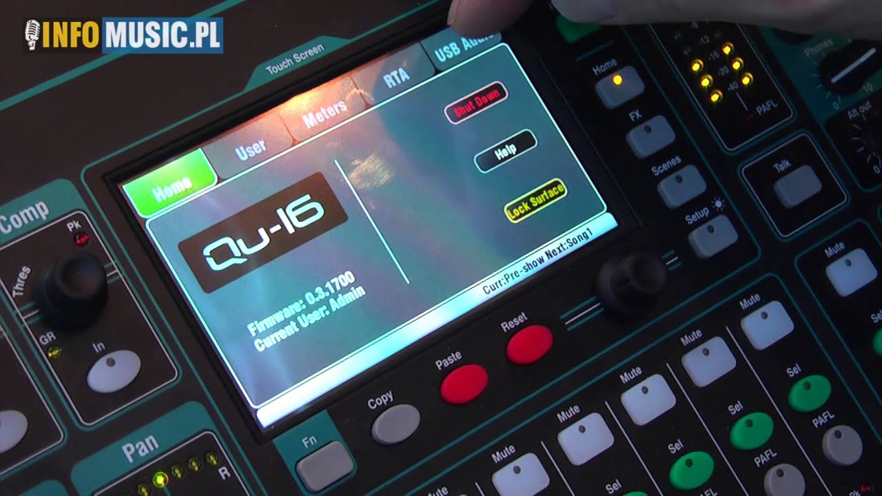 ALLEN & HEATH QU 16 (Prolight & Sound 2013) - INFOMUSIC.PL