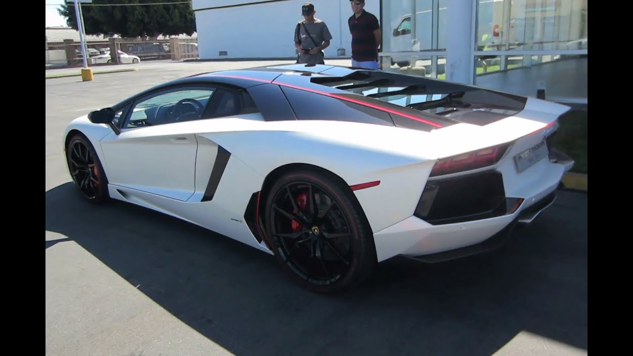 Lamborghini Aventador Pirelli Edition (w/ startup, short drive)
